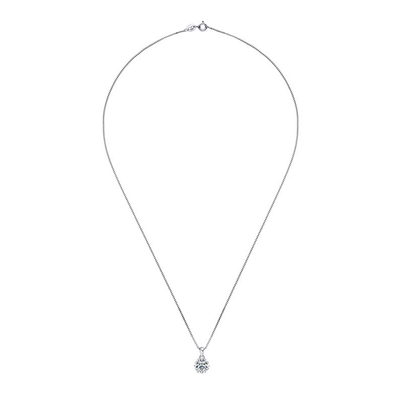 Women's Snow Pendant Necklaces S925 Sterling Silver Moissanite Jewelry