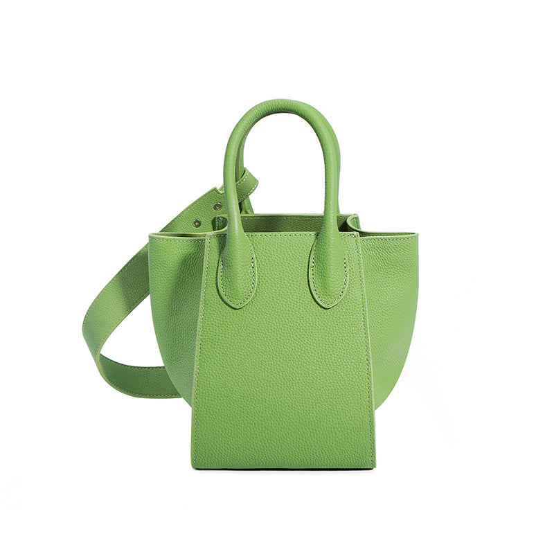 Nine Seven Tote Genuine Leather Handmade Handbag for Women Large Capacity Shoulder Crossbody Bags with Inside Subbag