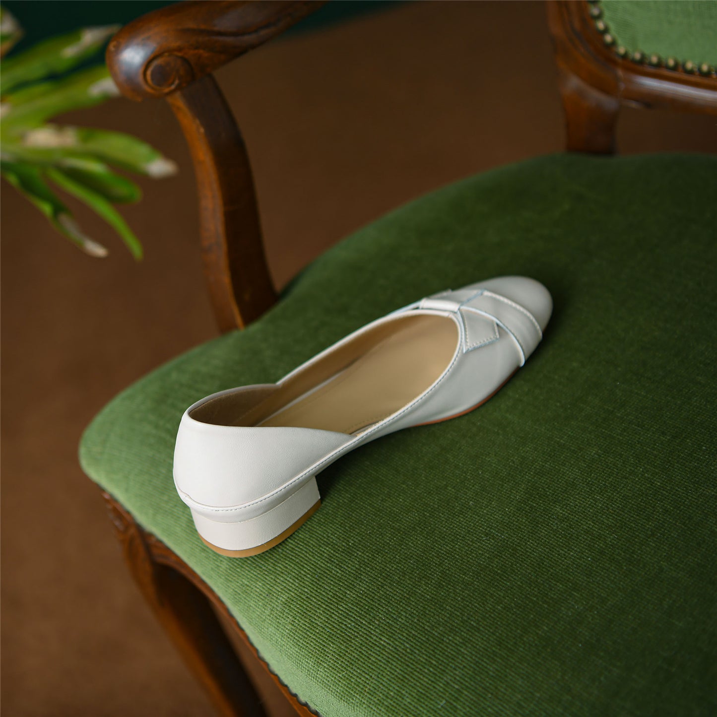 Nine Seven Handmade Women's Genuine Leather Comfortable Flat Slip On Casual Shoes