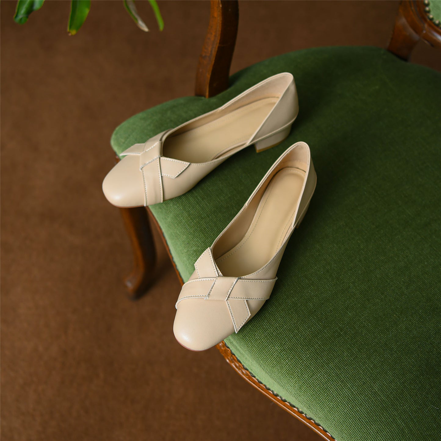 Nine Seven Handmade Women's Genuine Leather Comfortable Flat Slip On Casual Shoes