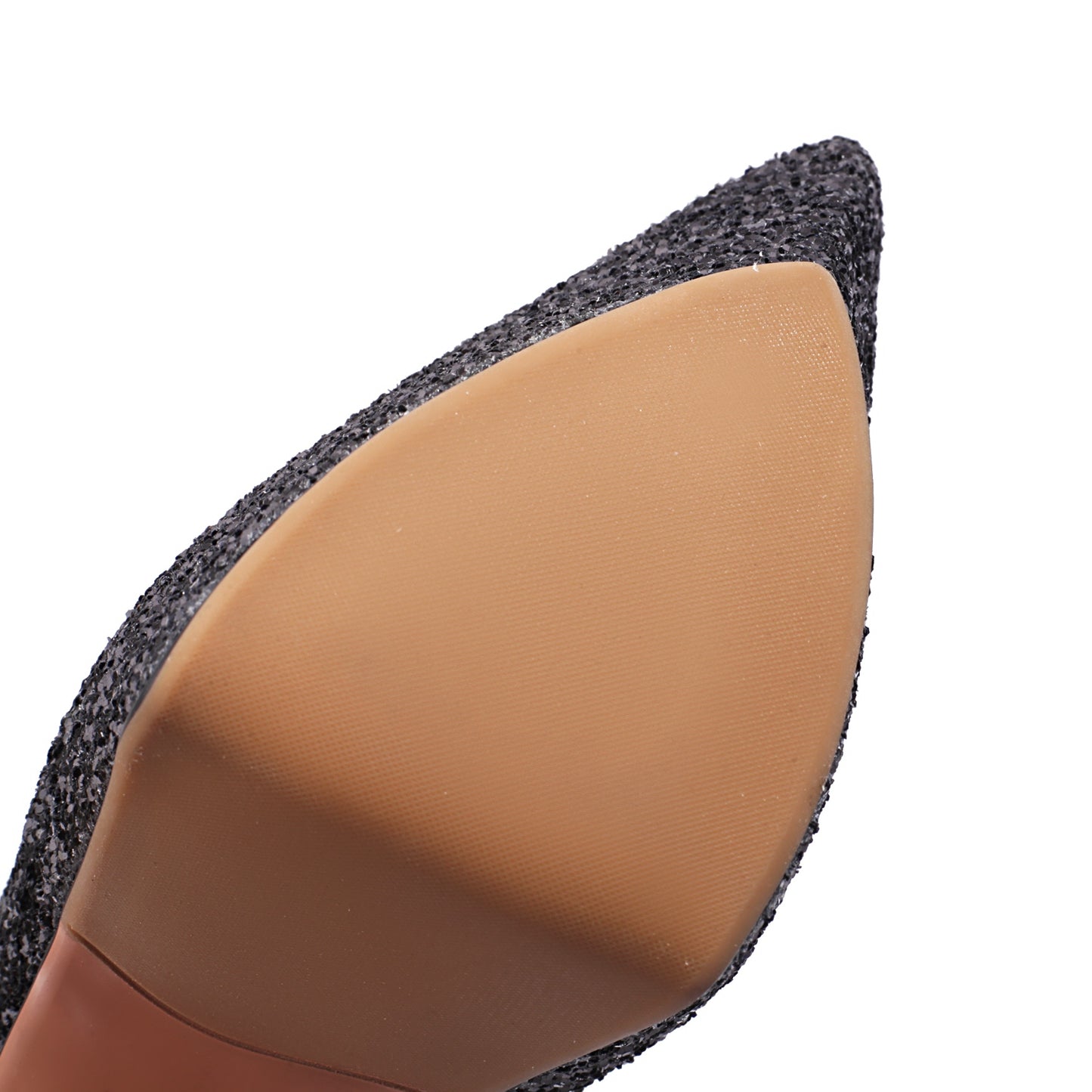 Nine Seven Sequins Pointed Toe Women's Handmade High Stiletto Heel Platform Modern Buckle Weeding Pumps Shoes