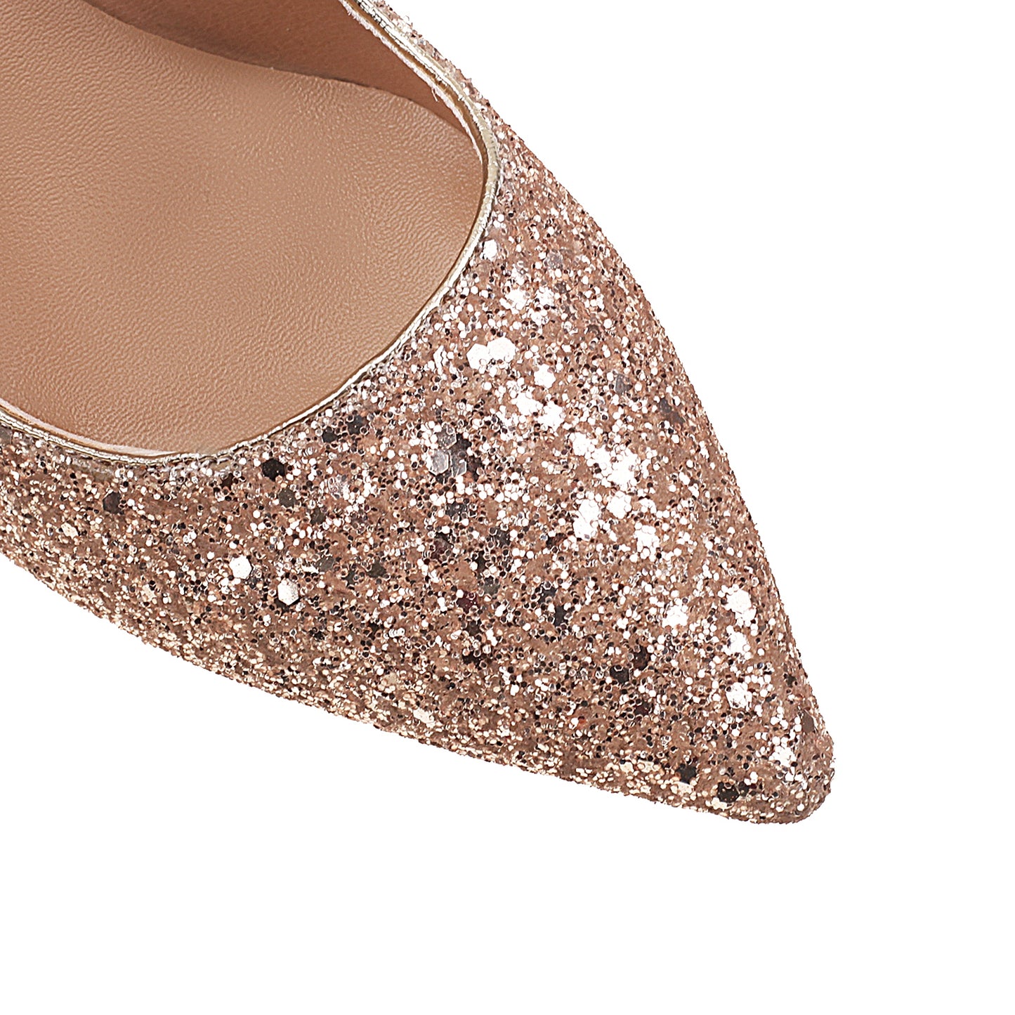 Nine Seven Women's Handmade Glitter Sequins High Stiletto Heel Slip On Wedding Party Loafer Pumps Shoes