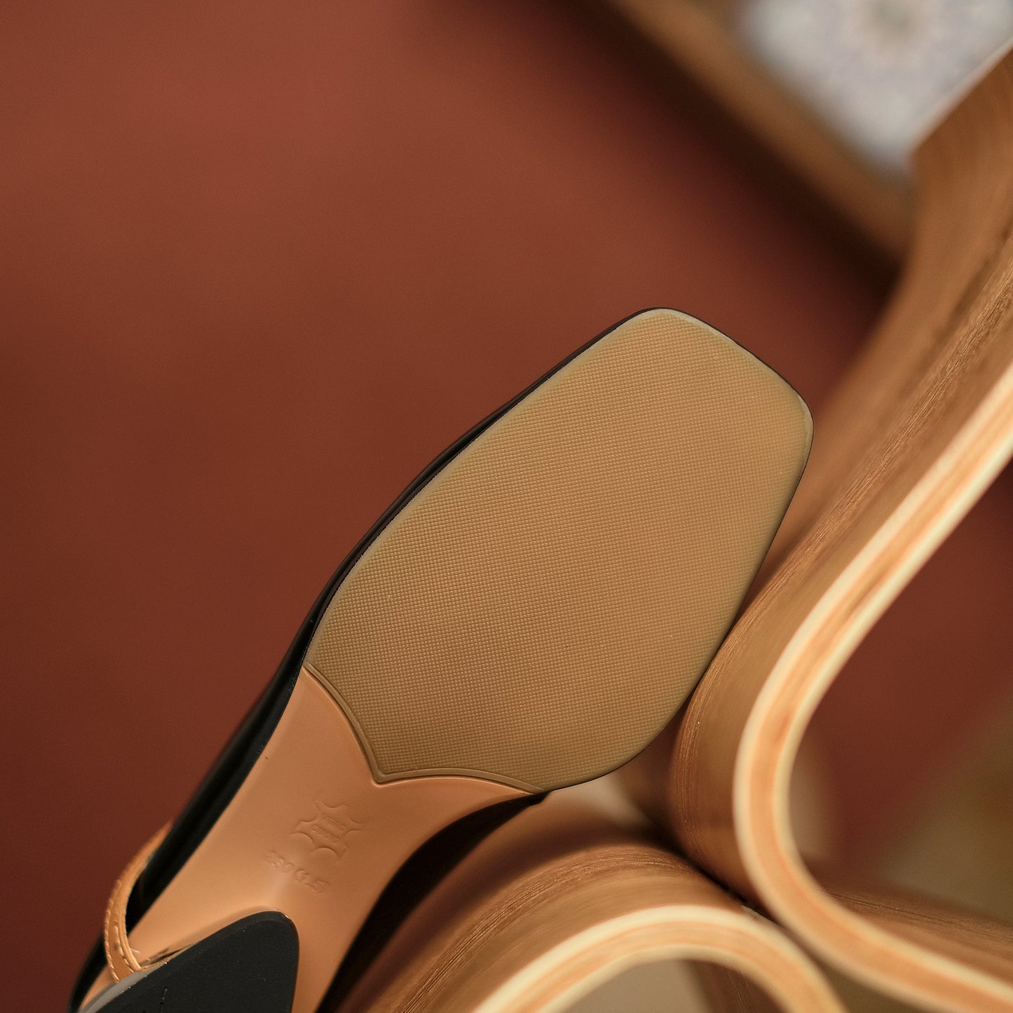 Nine Seven Women's Handmade Genuine Leather Square Toe Chunky Heel Classic Mary Jane Pumps