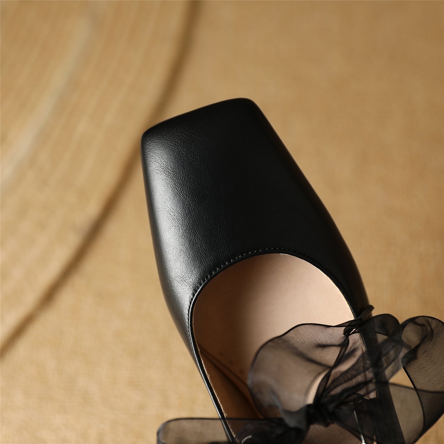 Nine Seven Women's Handmade Bowtie Lace Band Square Toe Comfortable Block Heel Weeding Pumps Shoes