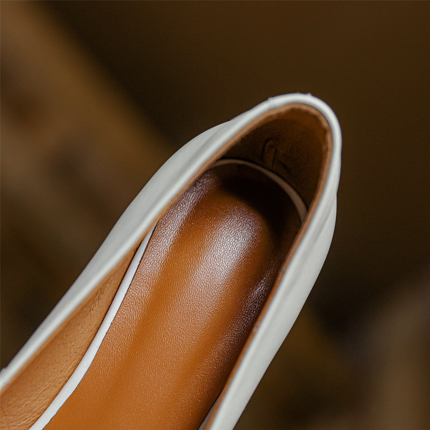 Nine Seven Genuine Leather Women's Handmade Square Toe Block Heel Assorted Color Loafer Pumps Shoes with Bowknot