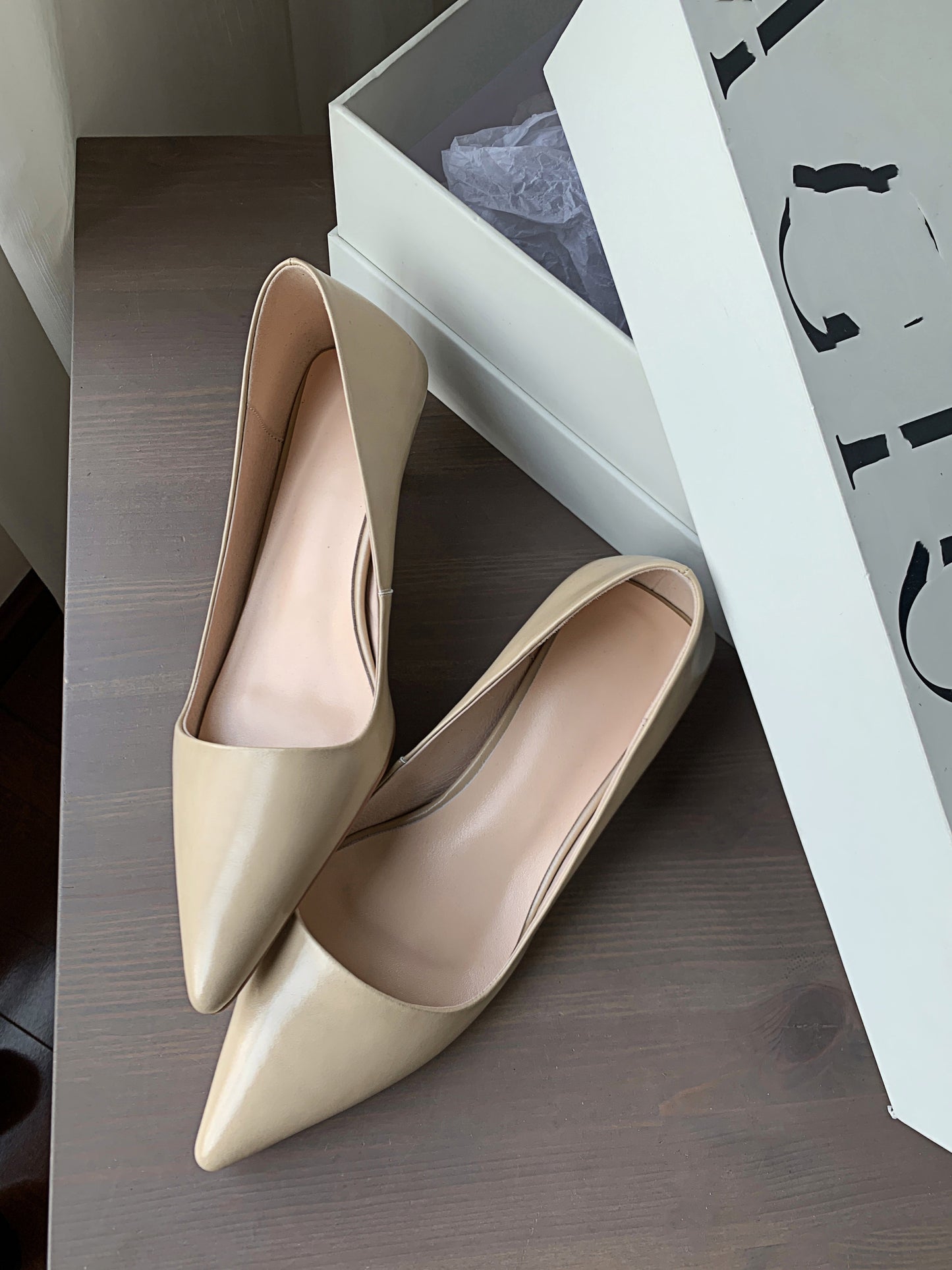 Nine Seven Women's Assorted Color Genuine Leather Handmade Ponted Toe Stylish Kitten Heel Pumps Shoes