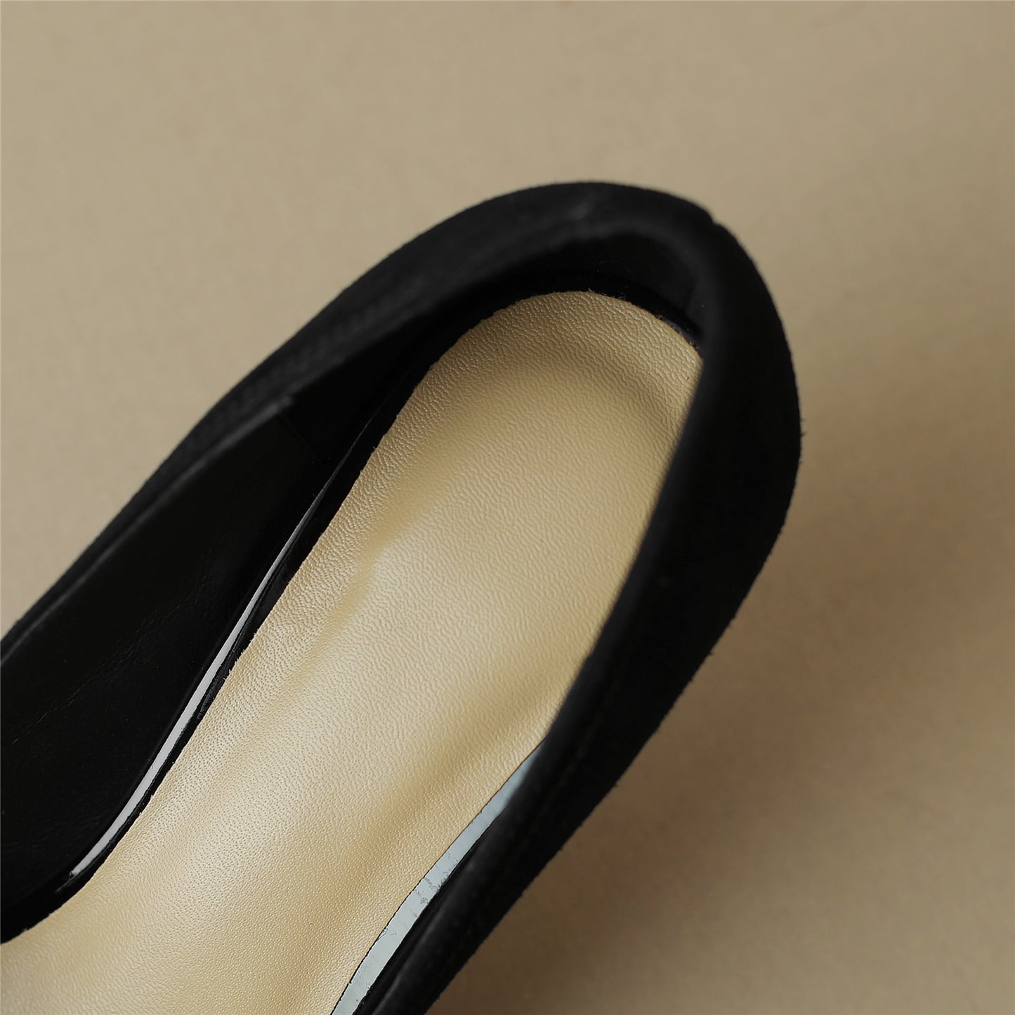 Nine Seven Suede Leather Stiletto Heel Handmade Women's Pointed Toe Slip On Elegant Loafer Pumps