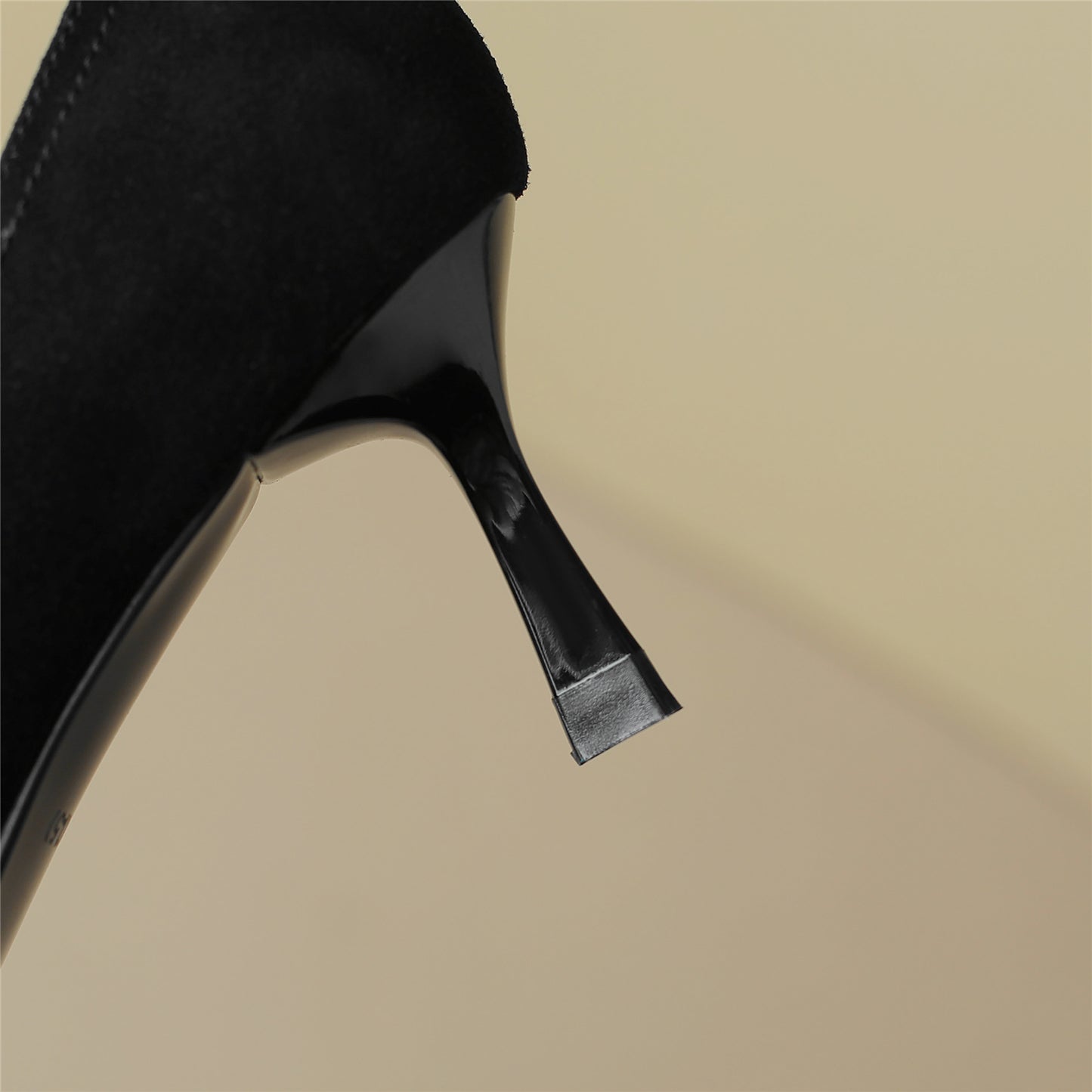 Nine Seven Suede Leather Stiletto Heel Handmade Women's Pointed Toe Slip On Elegant Loafer Pumps