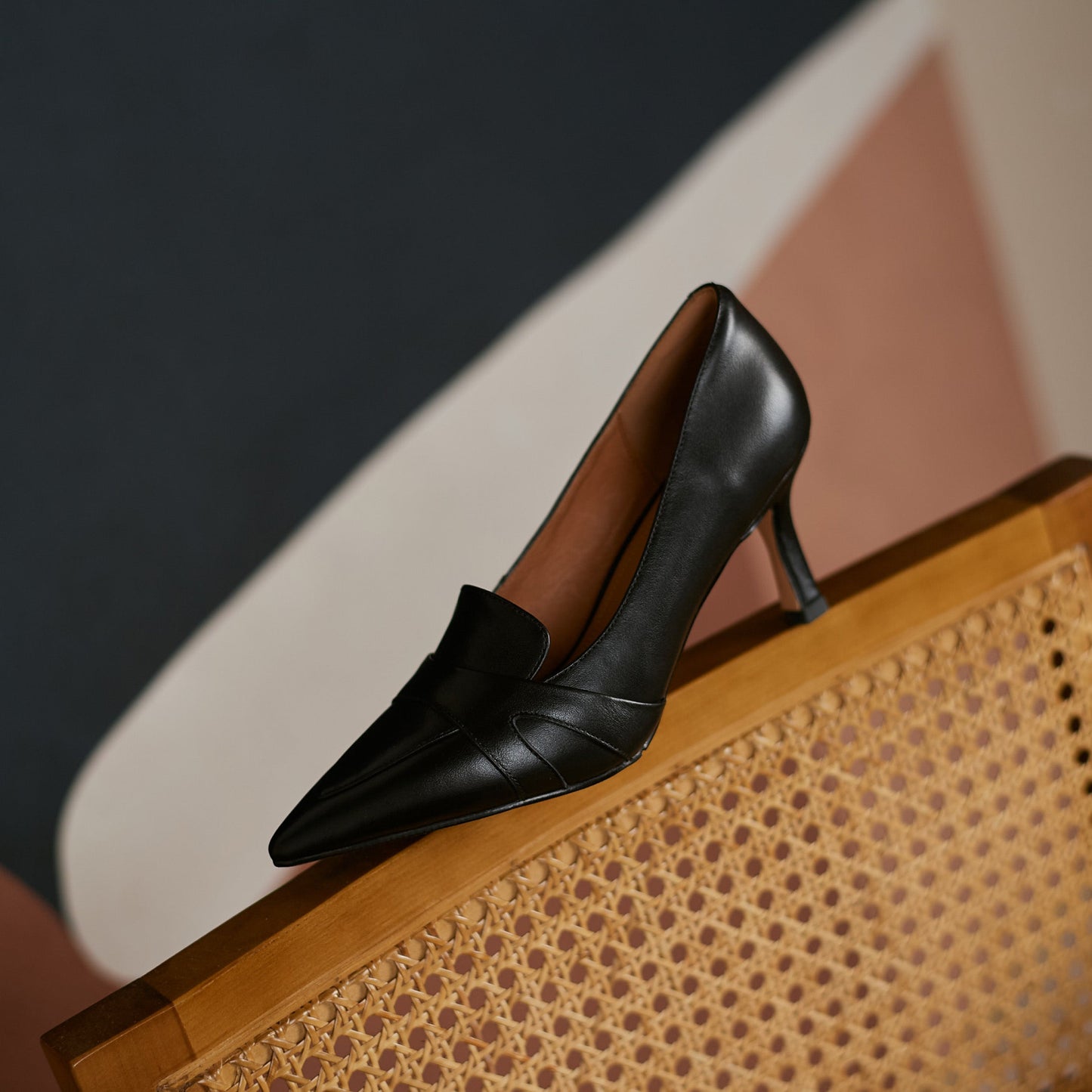 Nine Seven Women's Genuine Leather Handmade Pointed Toe Stiletto Heels Stylish Pumps Shoes