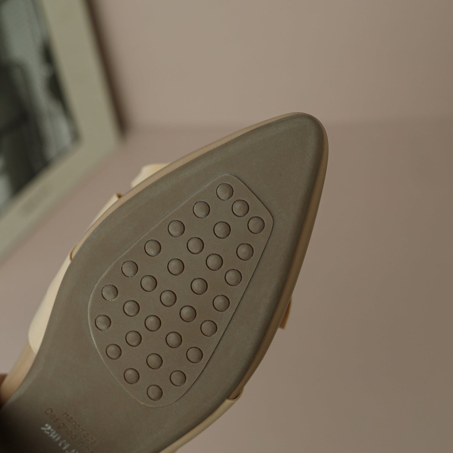 Nine Seven Women's Pointed Toe Genuine Leather Handmade Bowknot Cute Flat Shoes