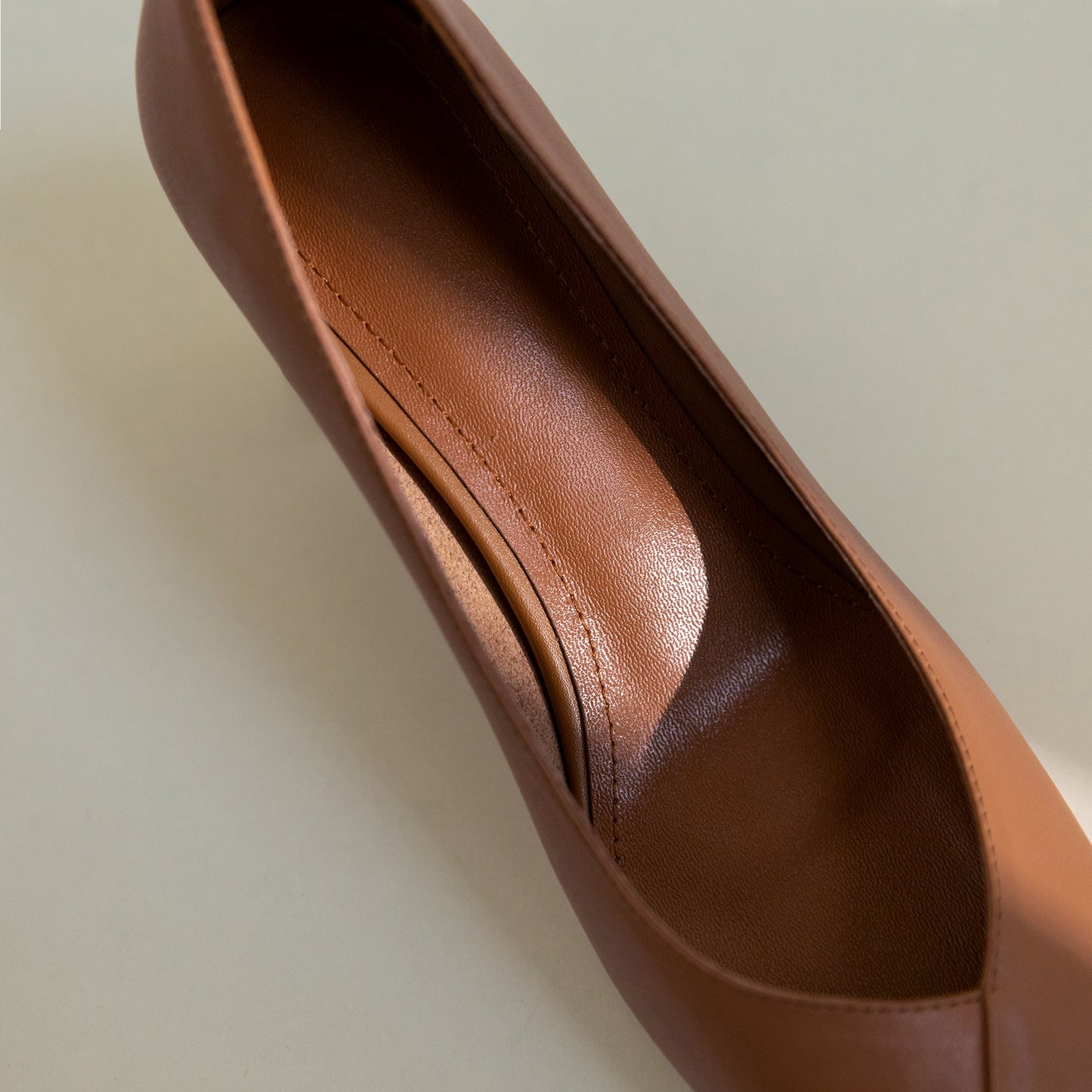 Nine Seven Genuine Leather Handmade Women's Square Toe Unique Mid Heel Slip On Comfortable Pumps