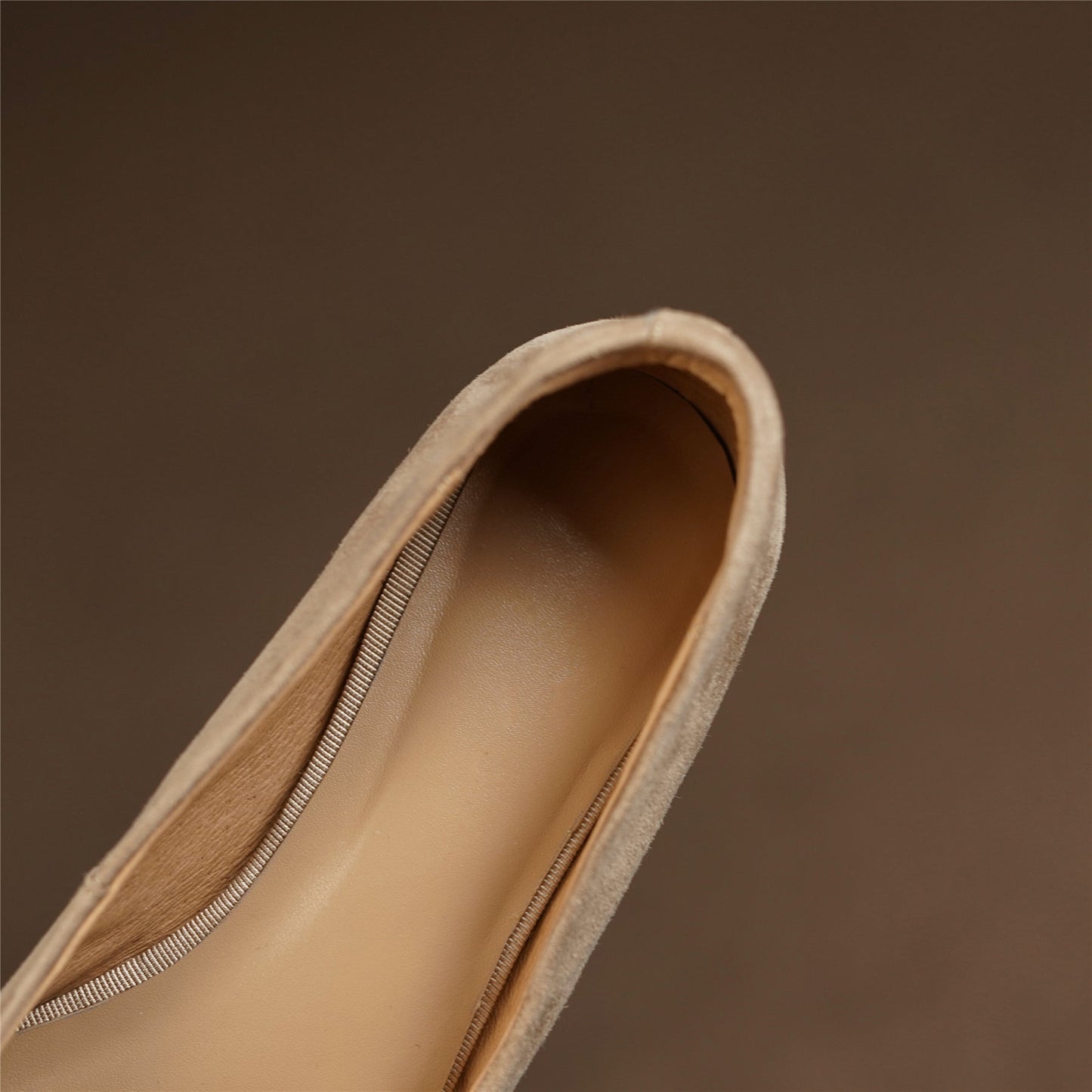 Nine Seven Women's Square Toe Soft Suede Leather Handmade Button Décor Comfort Slip On Flats