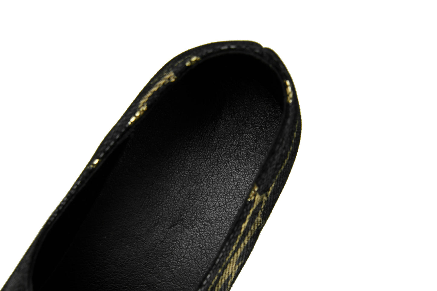 Nine Seven Women's Pointed Toe Genuine Leather Handmade Chunky Heels Slip On Casual Loafers Shoes