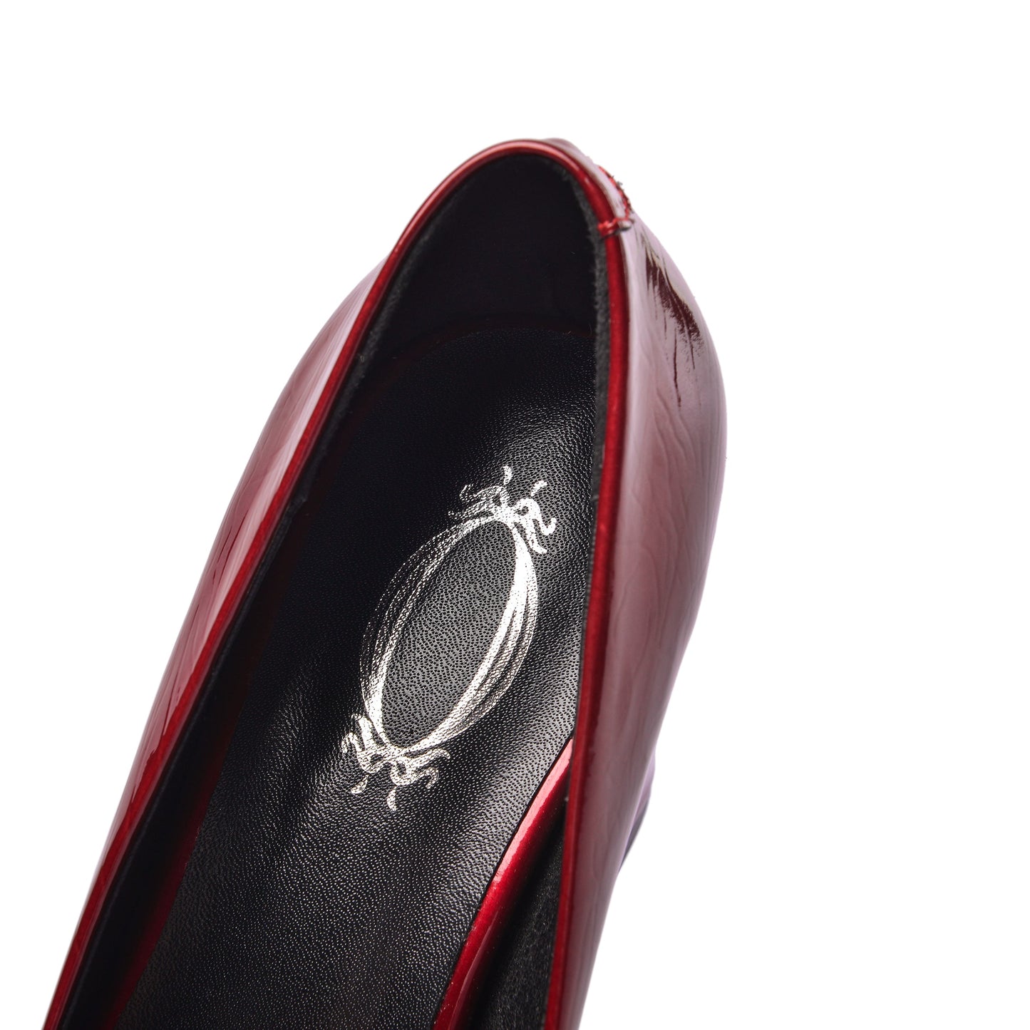 Nine Seven Women's Patent Leather Round Toe Handmade High Chunky Heels Slip On Pumps Shoes