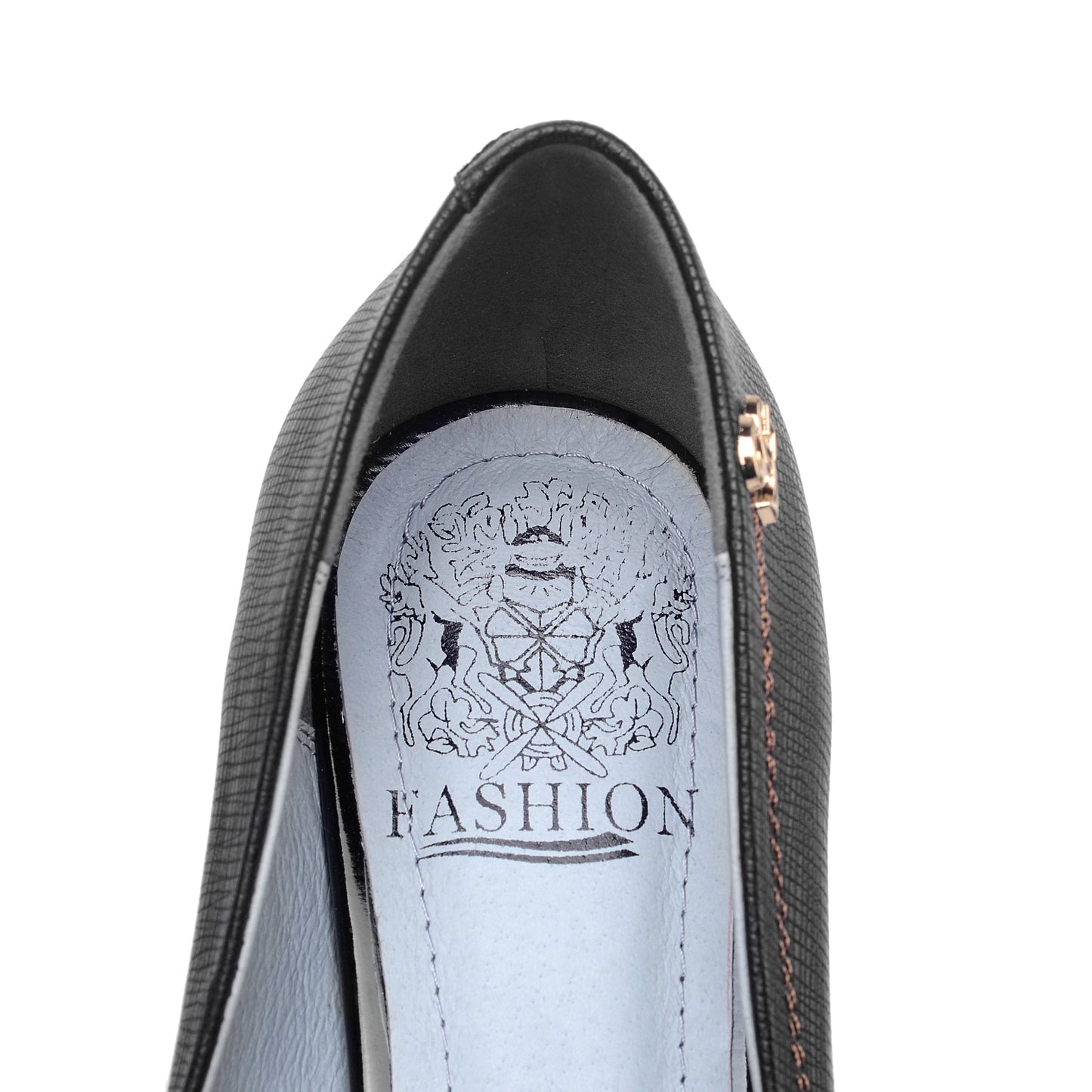 Nine Seven Women's Pointed Toe Handmade Genuine Leather Low Chunky Heel Comfort Casual Pumps