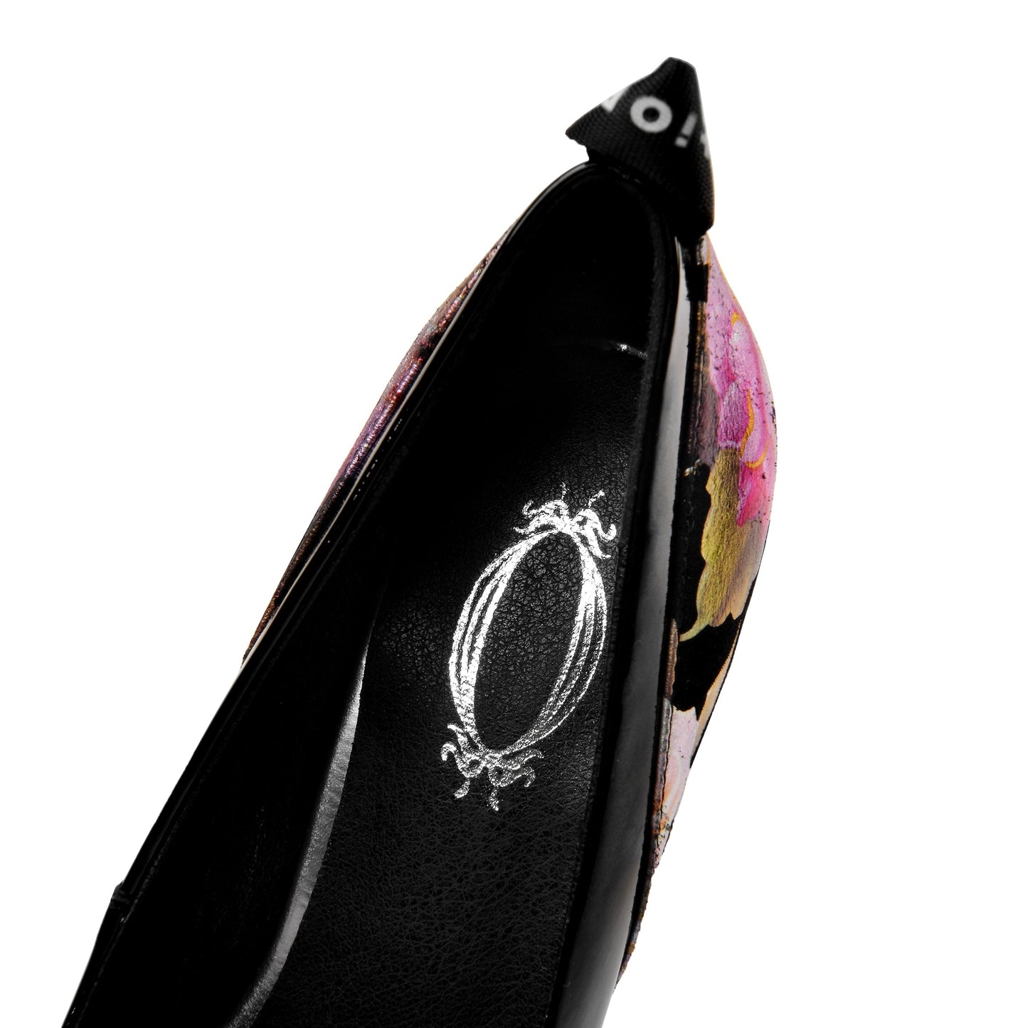 Nine Seven Women's Round Toe Floral Patent Leather Handmade Platform High Chunky Heel Unique Pump Shoes