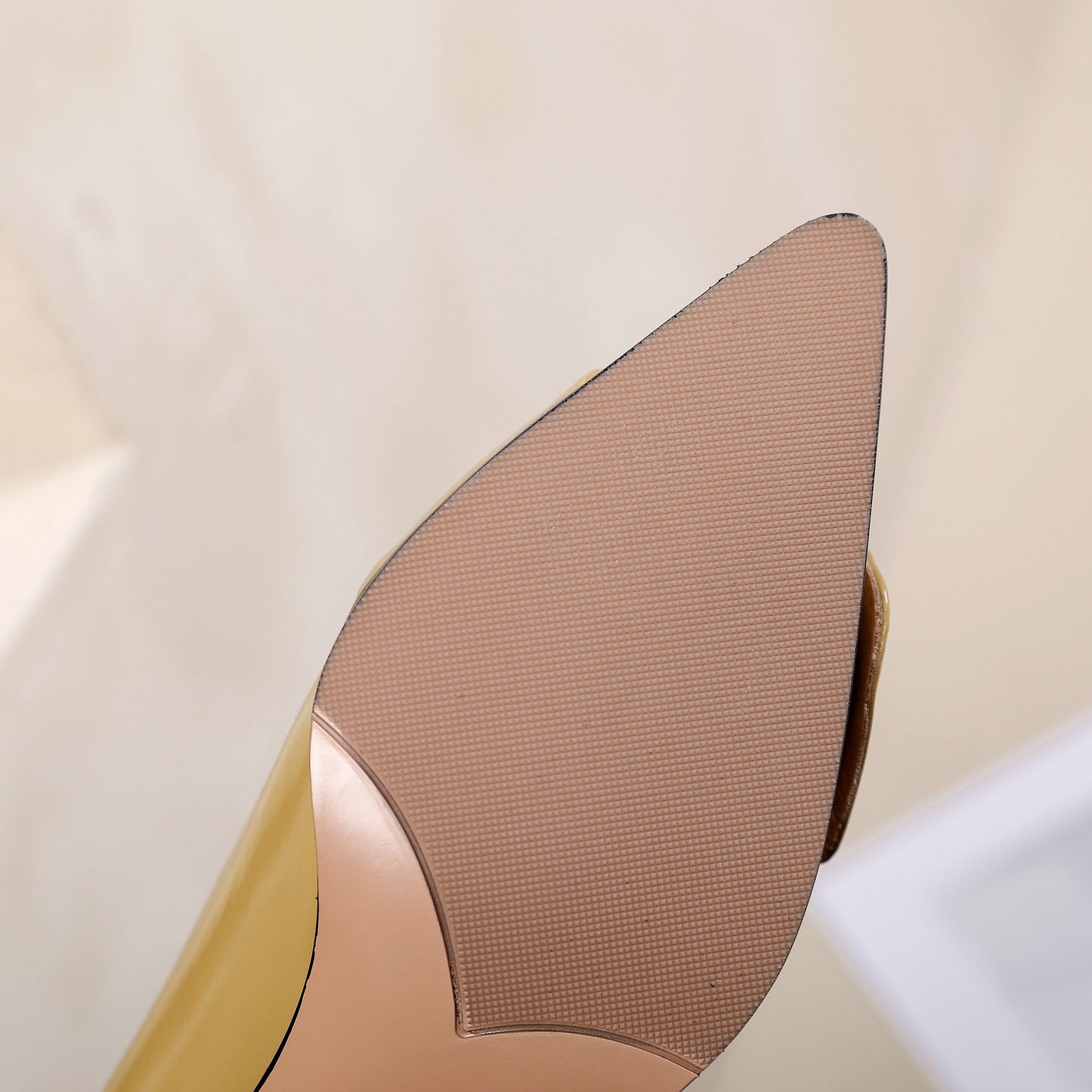 Nine Seven Women's Pointed Toe Patent Leather Delicate Buckle Handmade Low Chunky Heels Casual Shoes