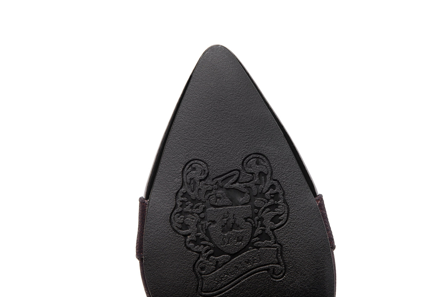 Nine Seven Women's Handmade Leather Glossy Pointed Toe Mid Heel Slip On Loafer Pumps with Cute Bowtie