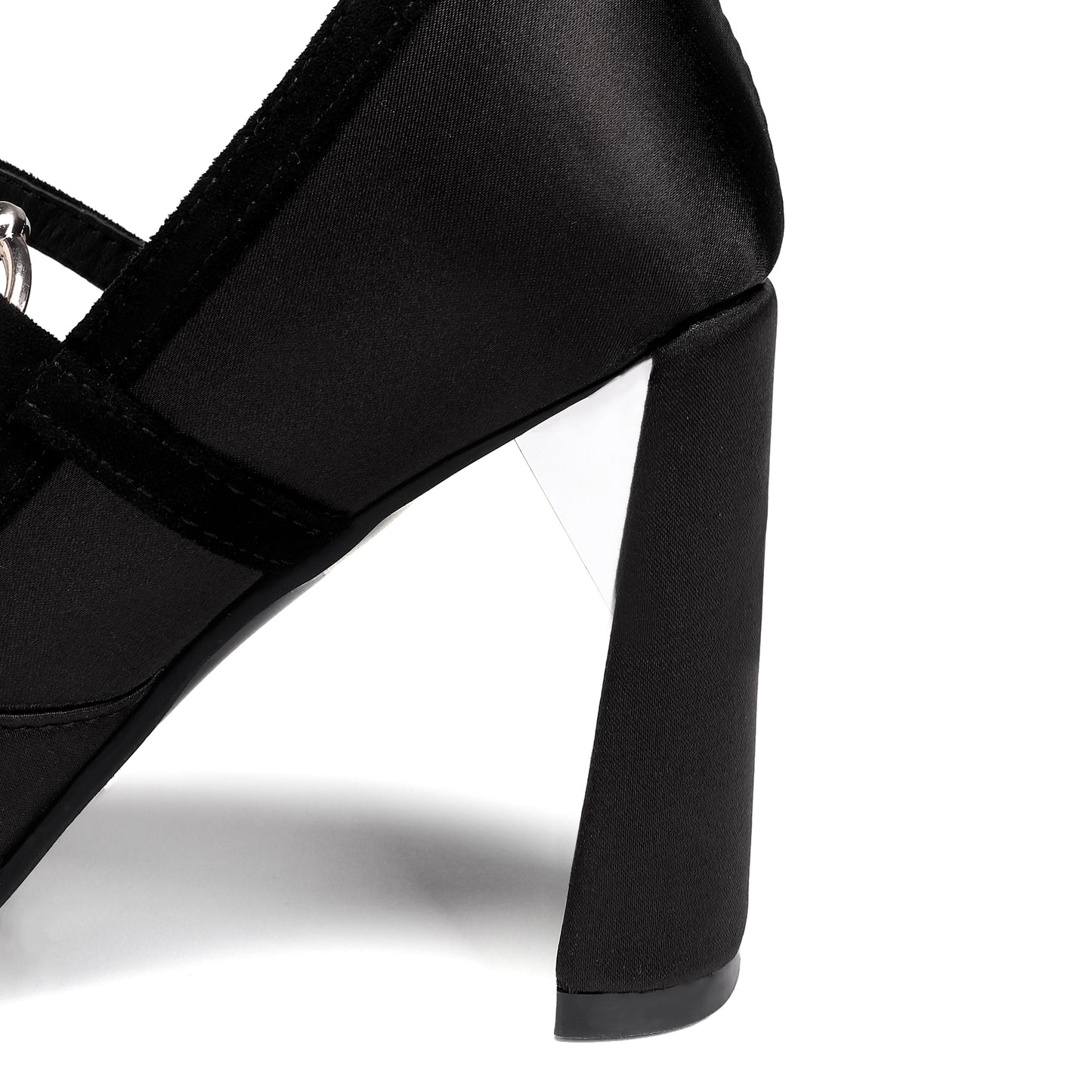 Nine Seven Women's Handmade Pointed Toe Unique Band High Heel Mary Jane Pumps Shoes